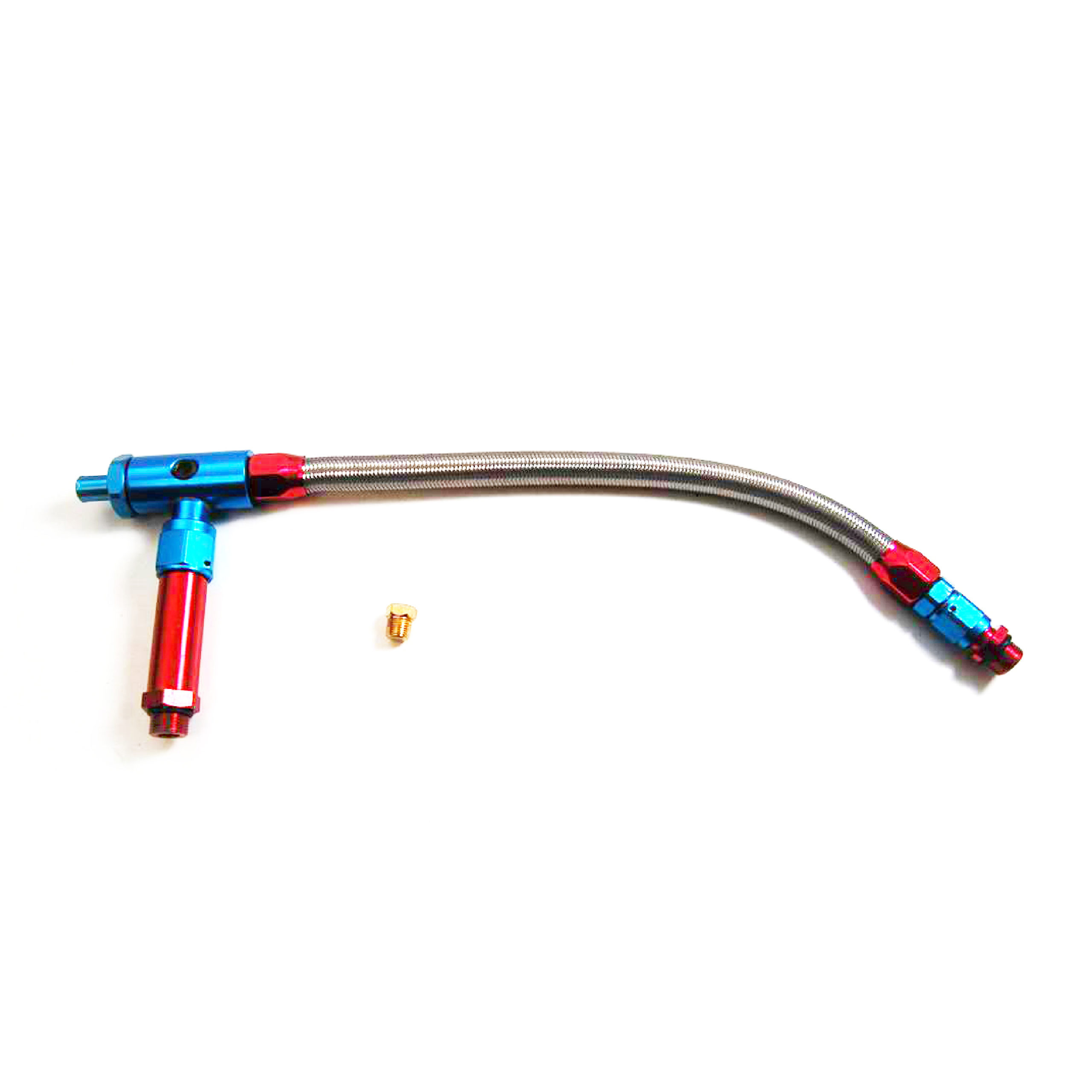 Barry Grant/Demon Style Carburetor Steel Braided Fuel Line Racing