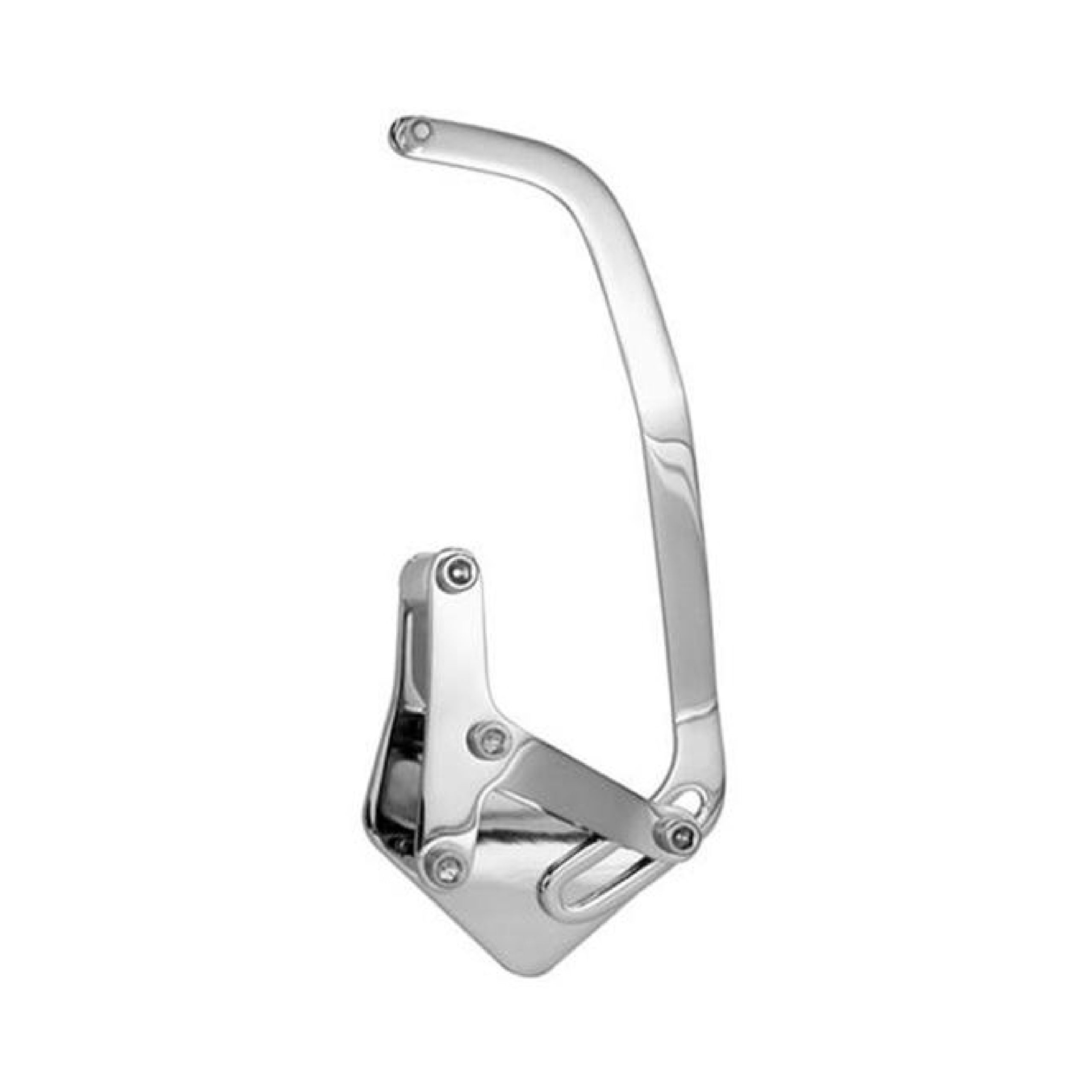 SBC Upper Mount Driver Side SWP Alternator Bracket Chrome Racing