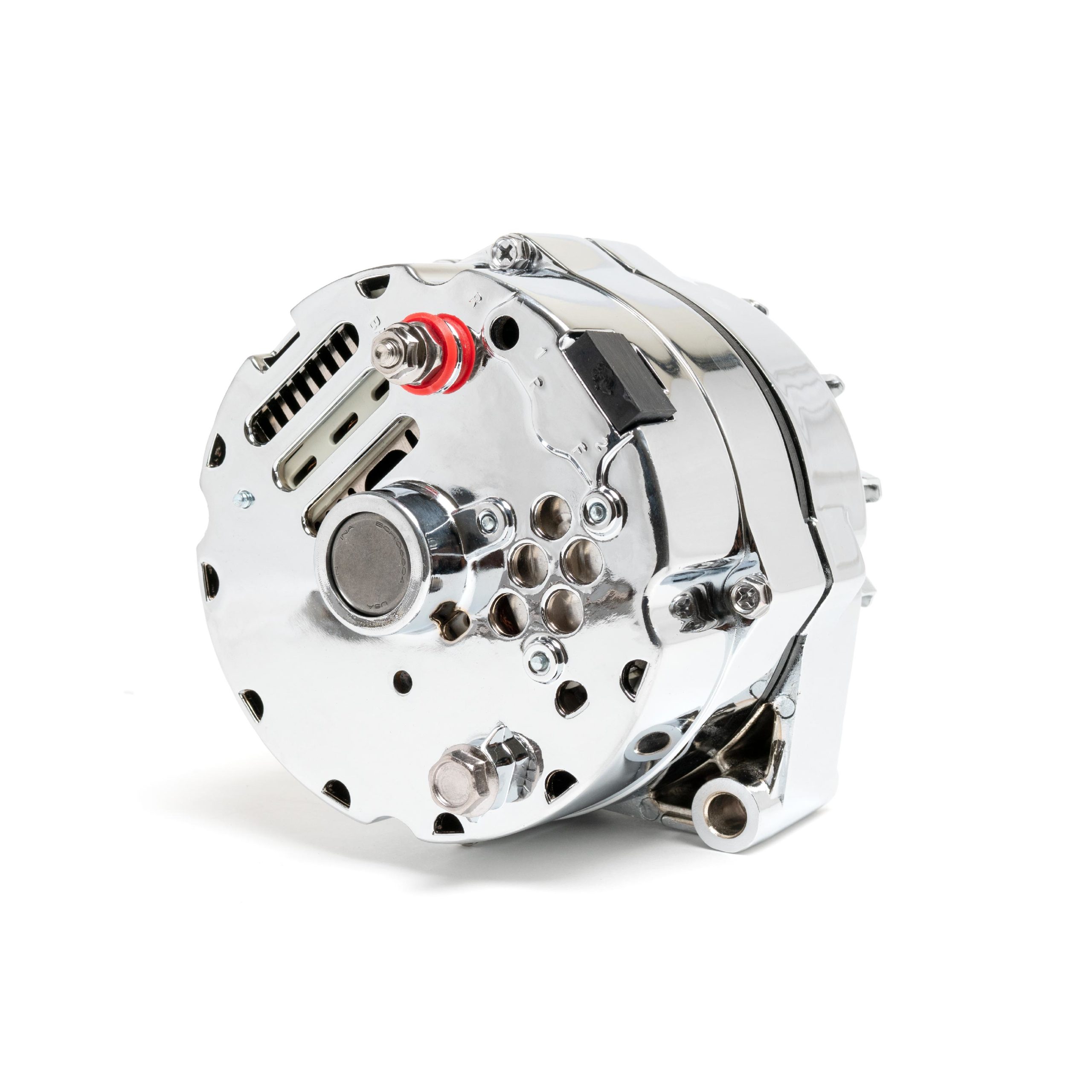 GM 1Wire 140 Amp VBelt Alternator Chrome Racing Power Company