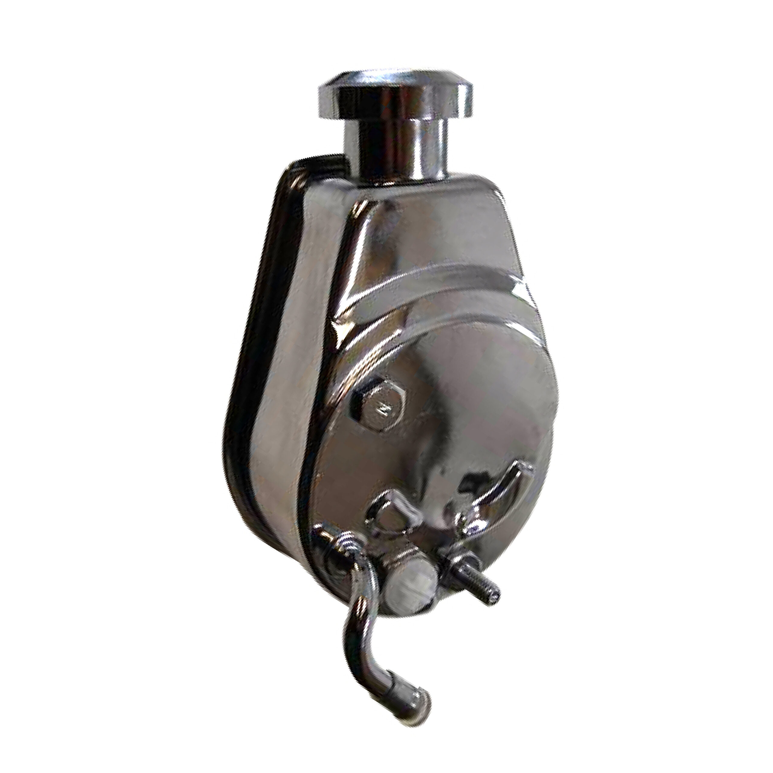 Speedmaster Chrome Saginaw Power Steering Pump – Fits Chevy GM 1963-74, Keyway Included, PCE172.1002