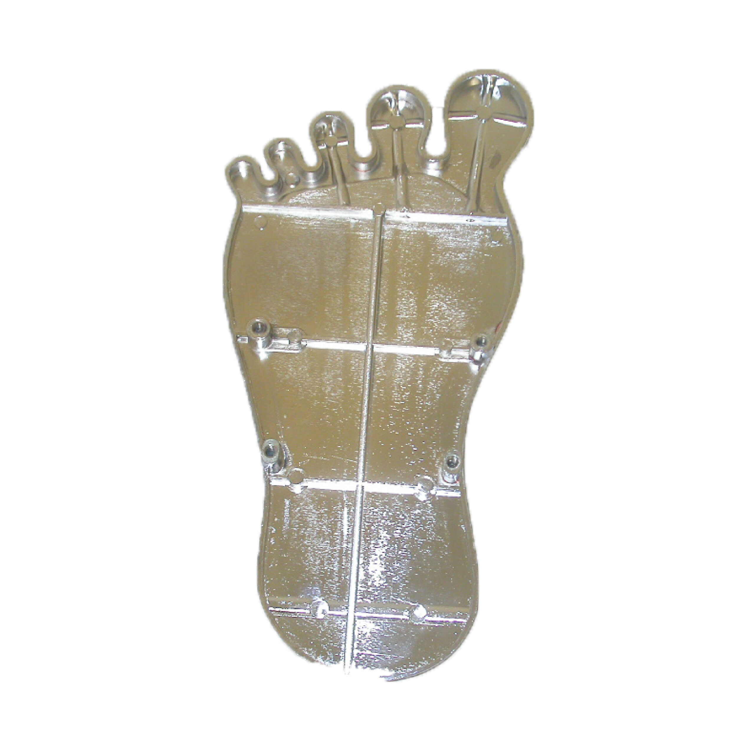 Barefoot Gas Pedal Pad Chrome Racing Power Company