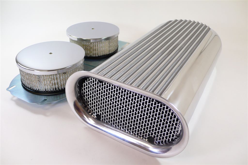 Hillborn Style Aluminum Air Scoop Dual Quad Racing Power Company