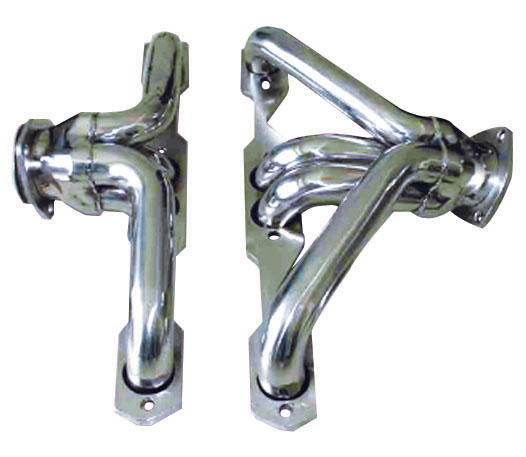 55-57 tri shorty headers set-stainless steel – Racing Power Company