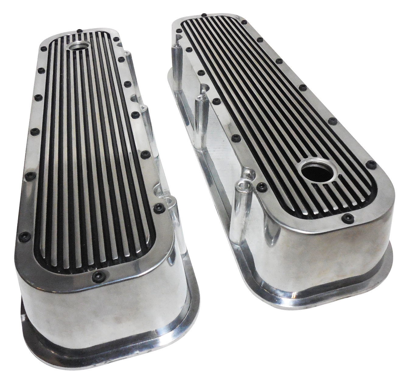 Alum bb chevy tall valve covers finned – Racing Power Company