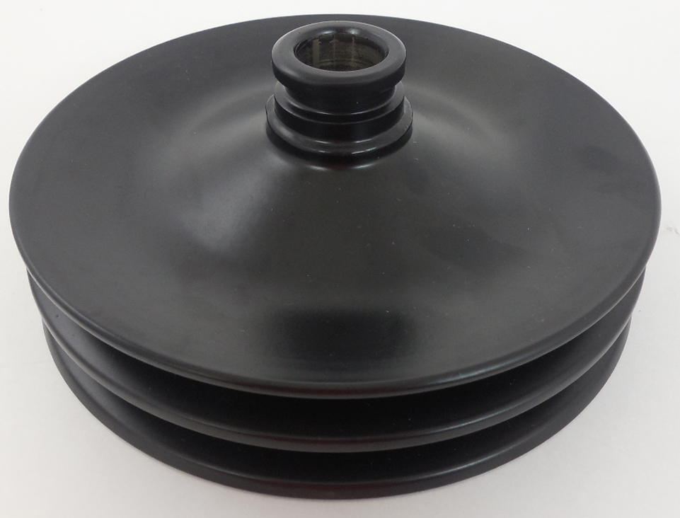 Black gm power steering pulleydbl 3/4″ Racing Power Company