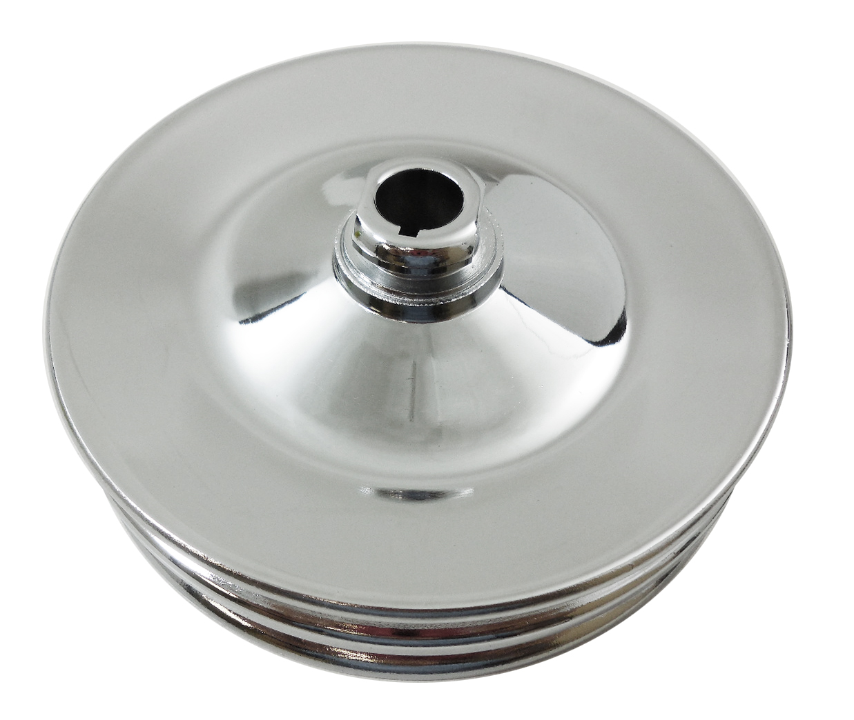 Chrome gm power steering pulley Racing Power Company