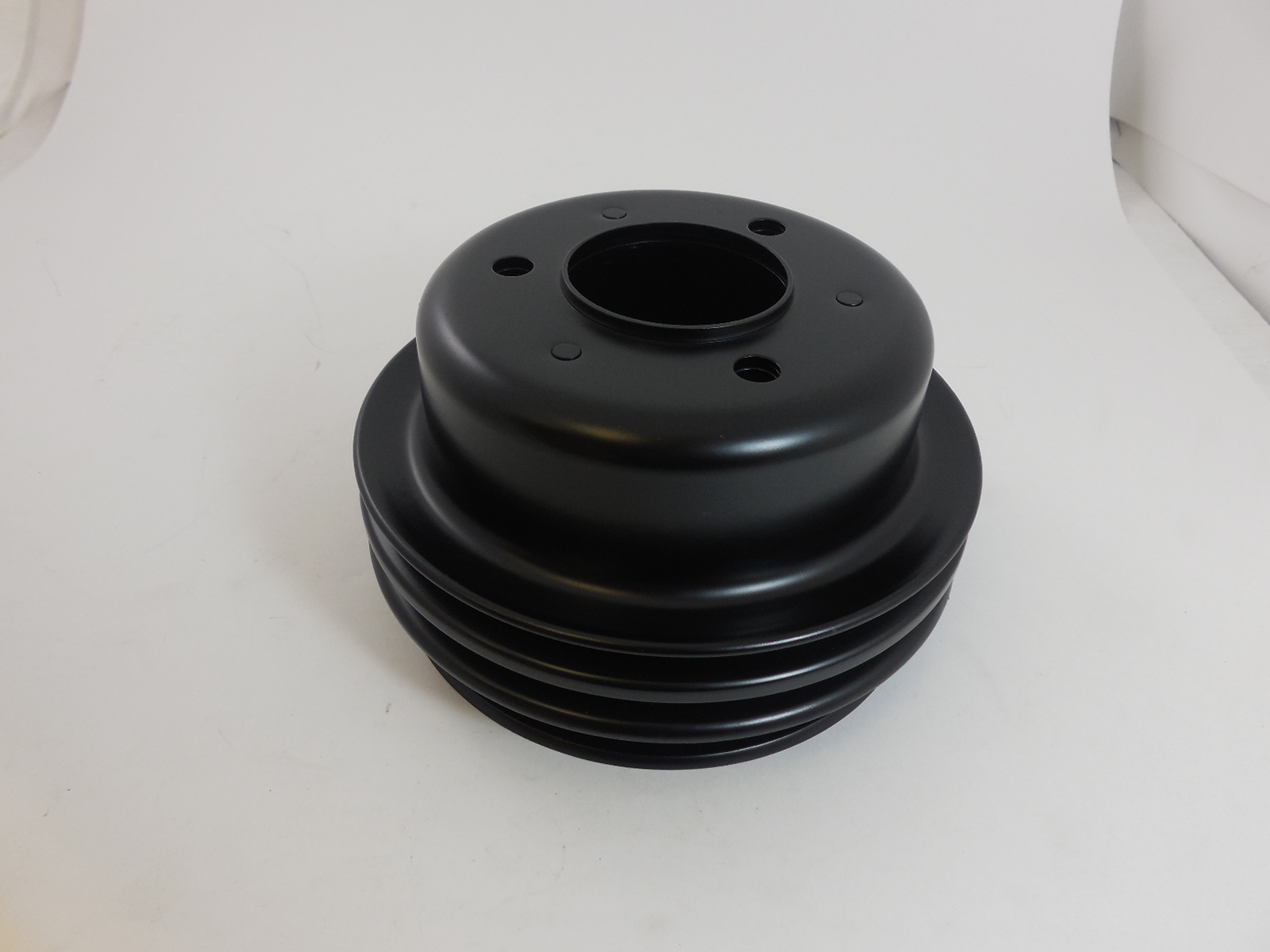 Pulley crank 3groove sb ford black Racing Power Company