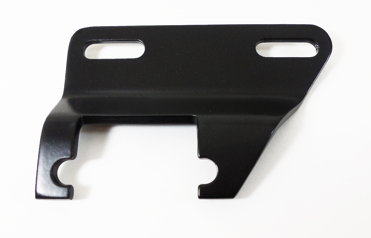 SBC Alternator Mount Header Bracket Black Racing Power Company