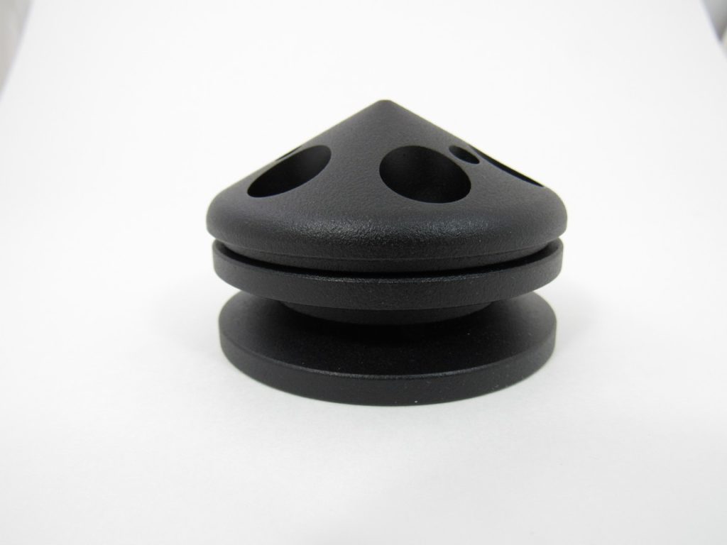 Aluminum alternator pulley/nose v-belt – black – Racing Power Company