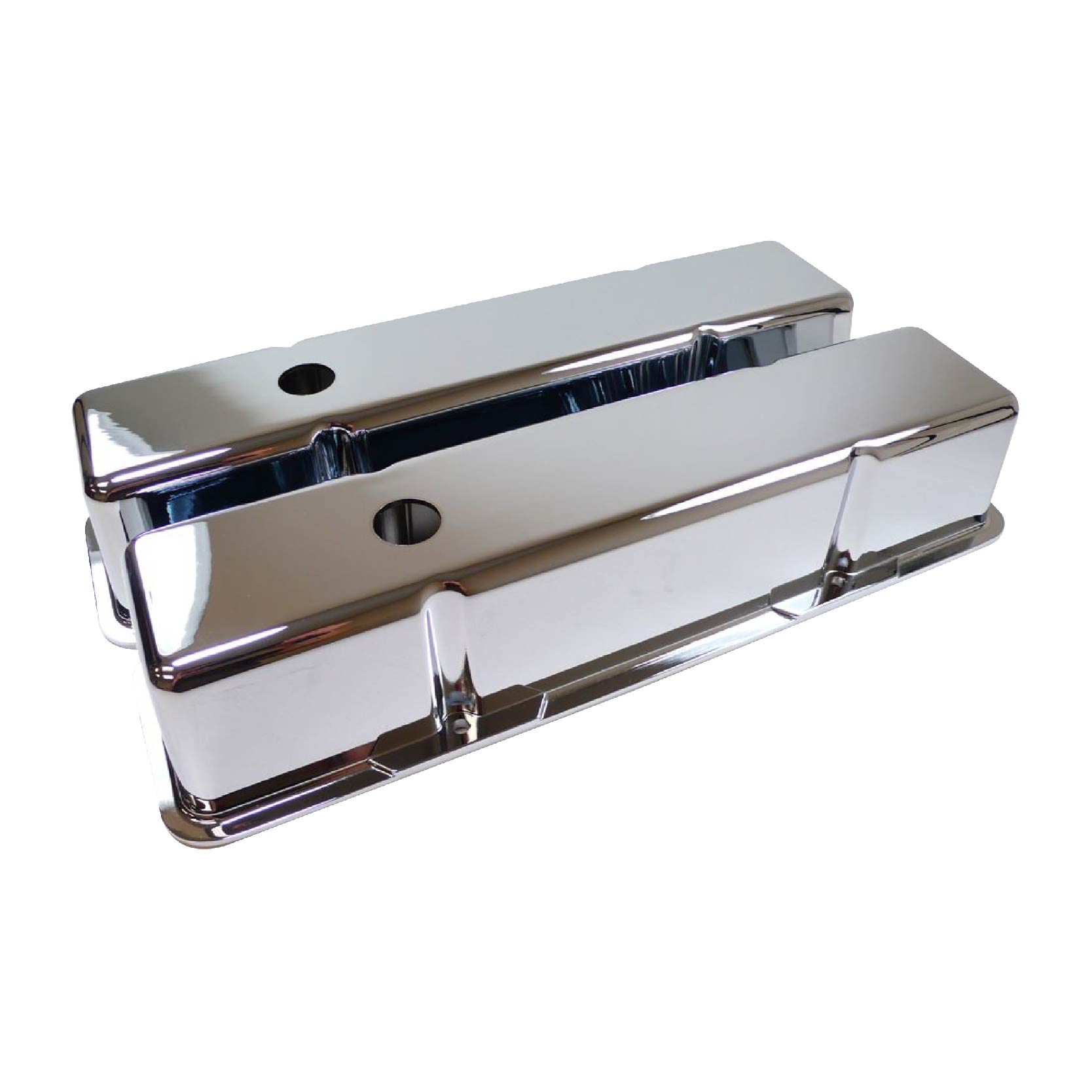 thumbnail image 2 of Racing Power Tall Polished Aluminum Valve Covers For Small Block Chevy - Pair R6130-2 2 of 14