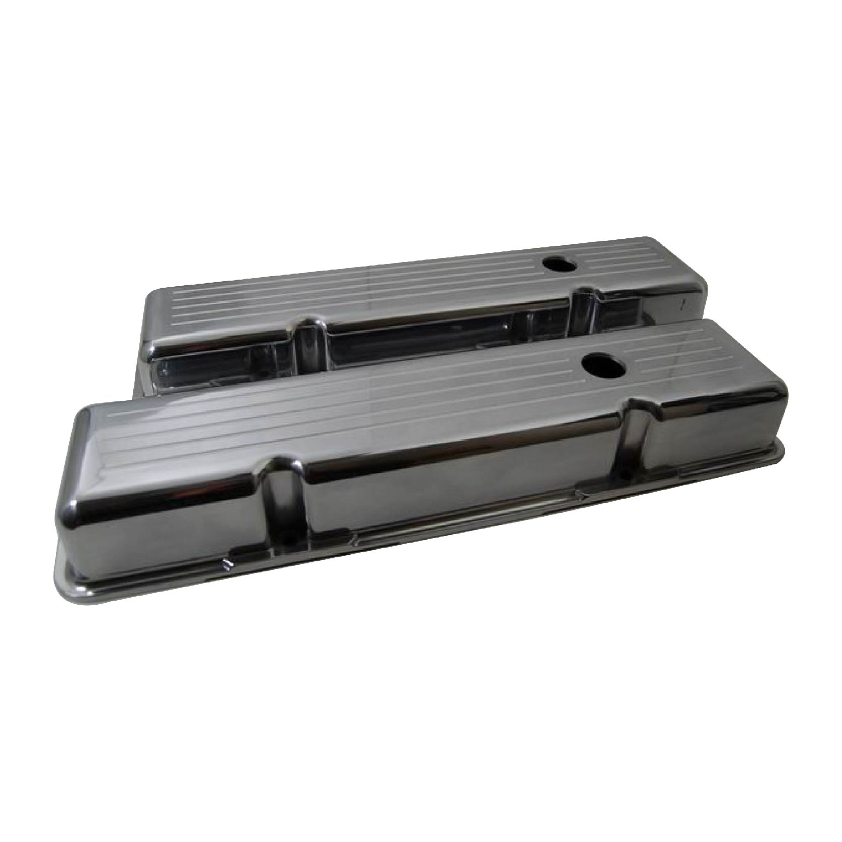 Bous Performance Big Block Chevy 454 Tall Valve Covers - Ball Milled Black E41107BK