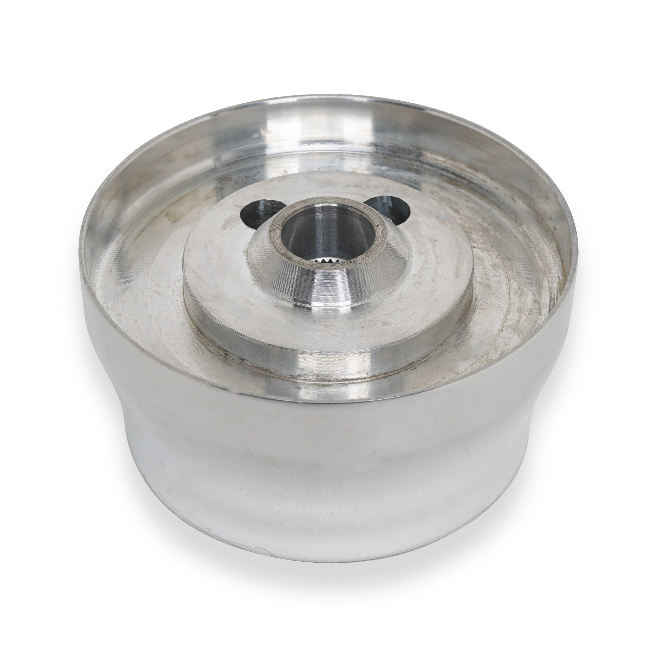 thumbnail image 2 of Slick Polished Billet Steering Wheel Adapter For 1969-1994 Chevy Cars & Trucks, 3.5" Diameter 2 of 3
