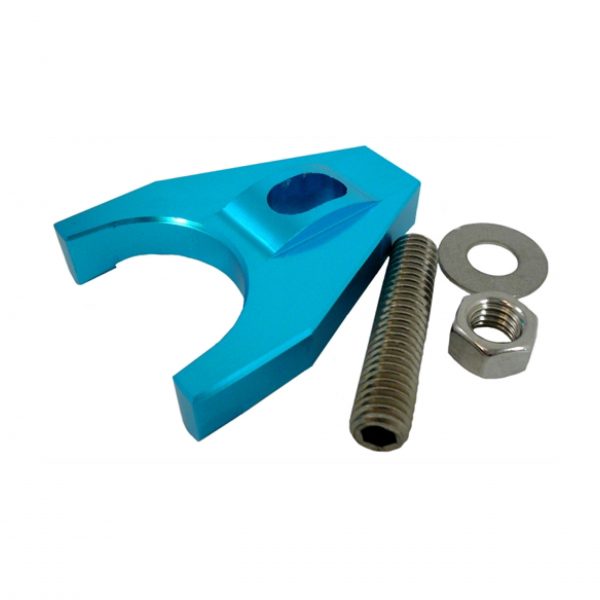 SBC/BBC Aluminum Distributor Hold Down Clamp Blue Racing Power Company