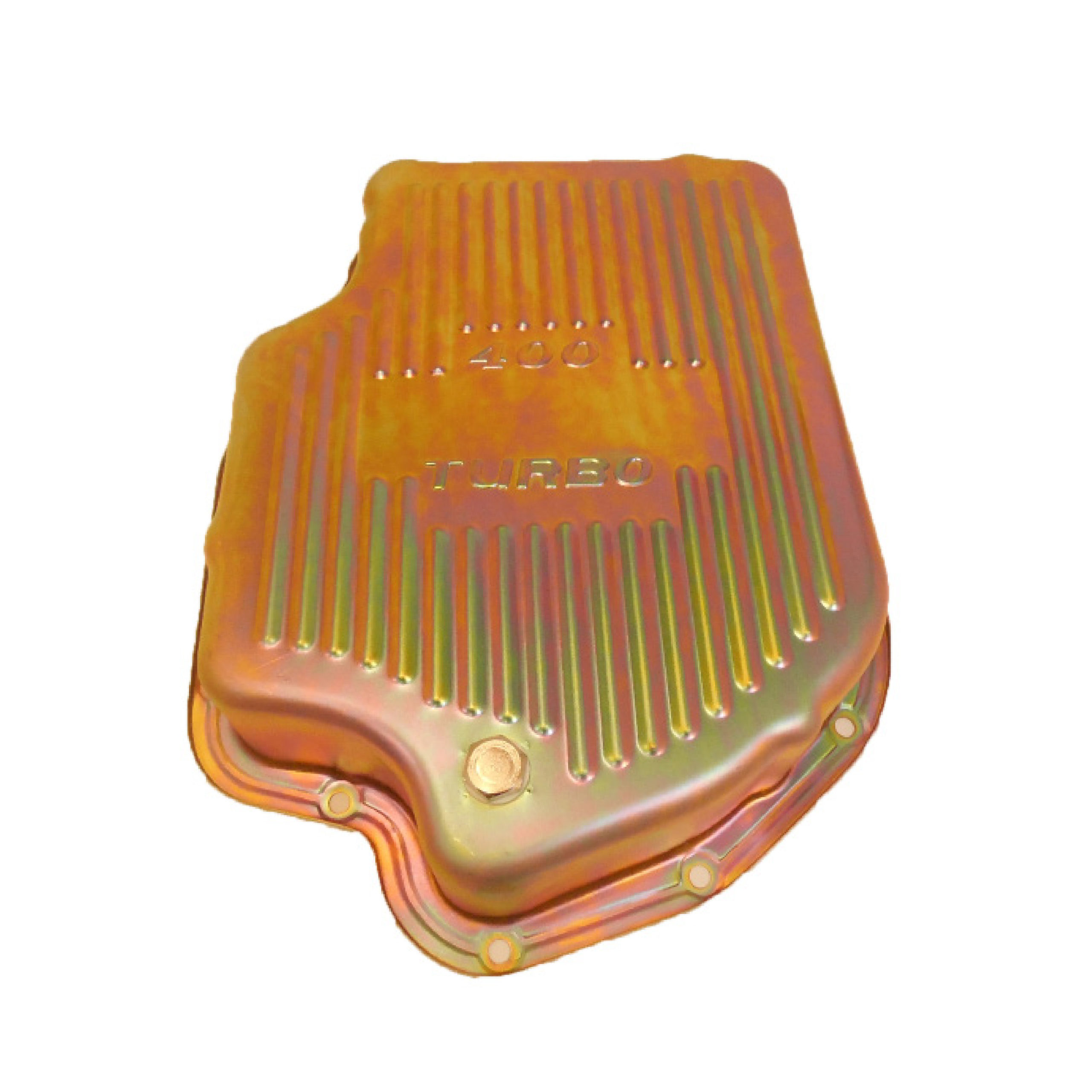 GM Turbo TH400 Steel Transmission Pan Extra Capacity Ribbed Racing