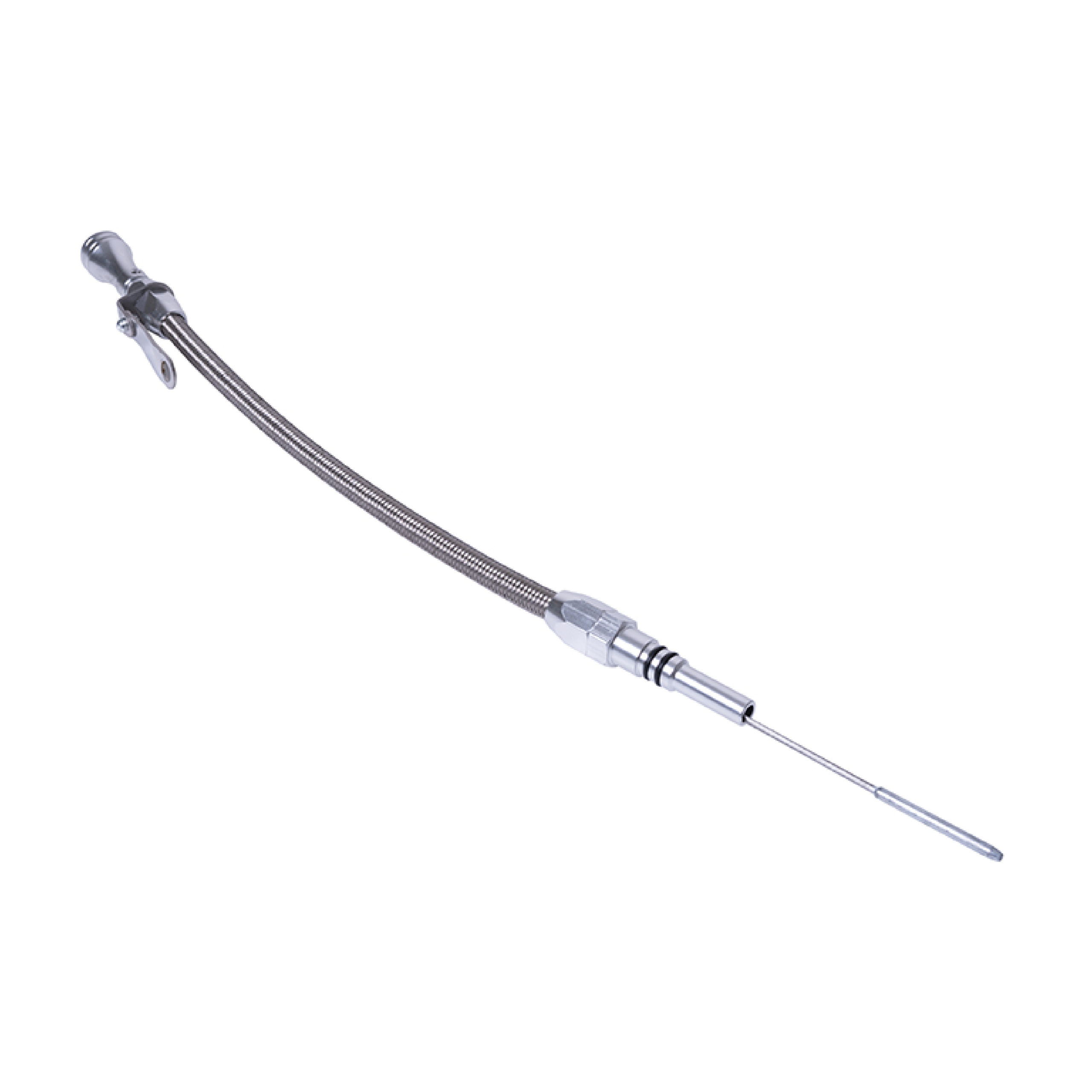 thumbnail image 2 of 1965-90 BBC Billet Handle Engine Oil Flexible Dipstick - Clear Anodized 2 of 13