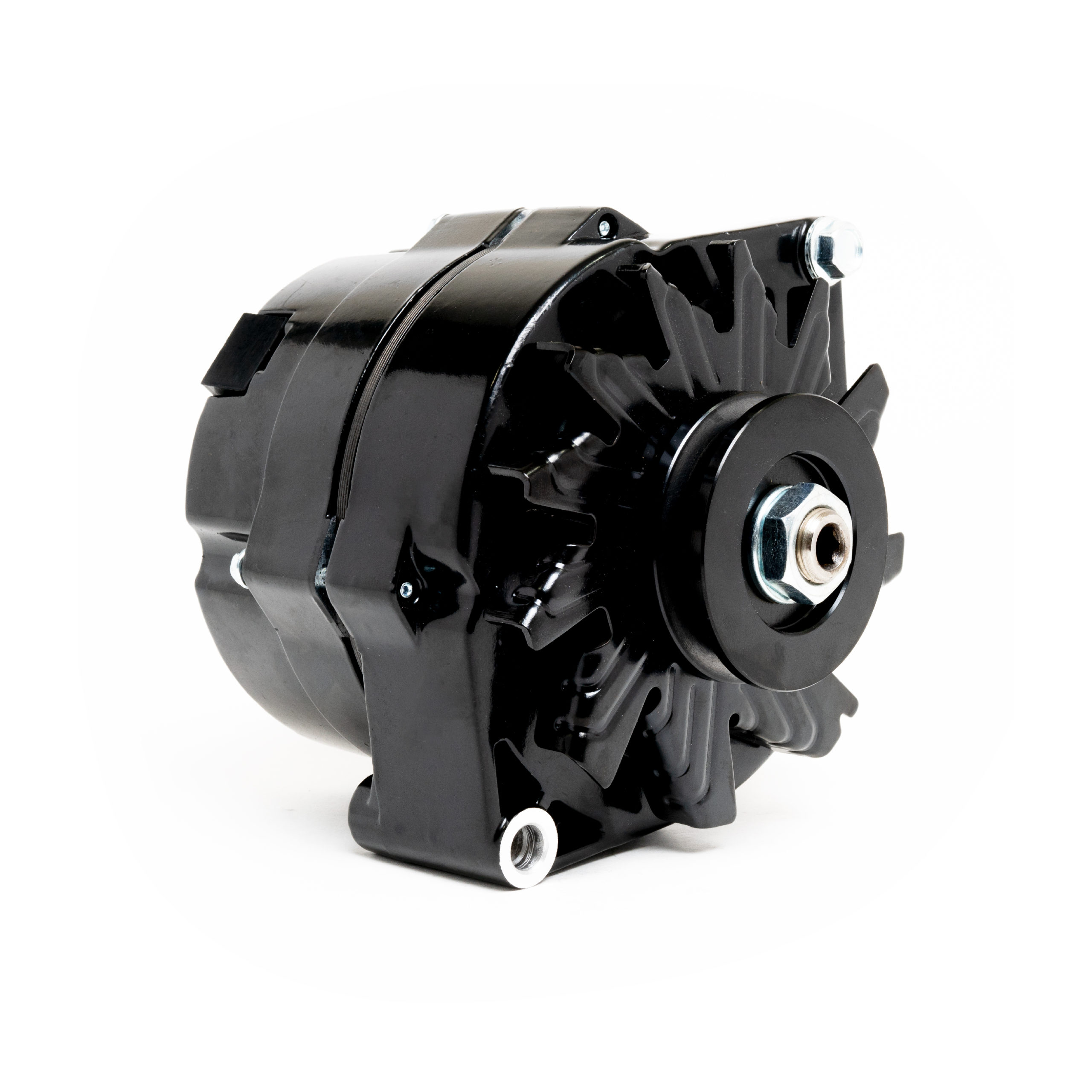 GM 1Wire 100 Amp VBelt Alternator Black Racing Power Company
