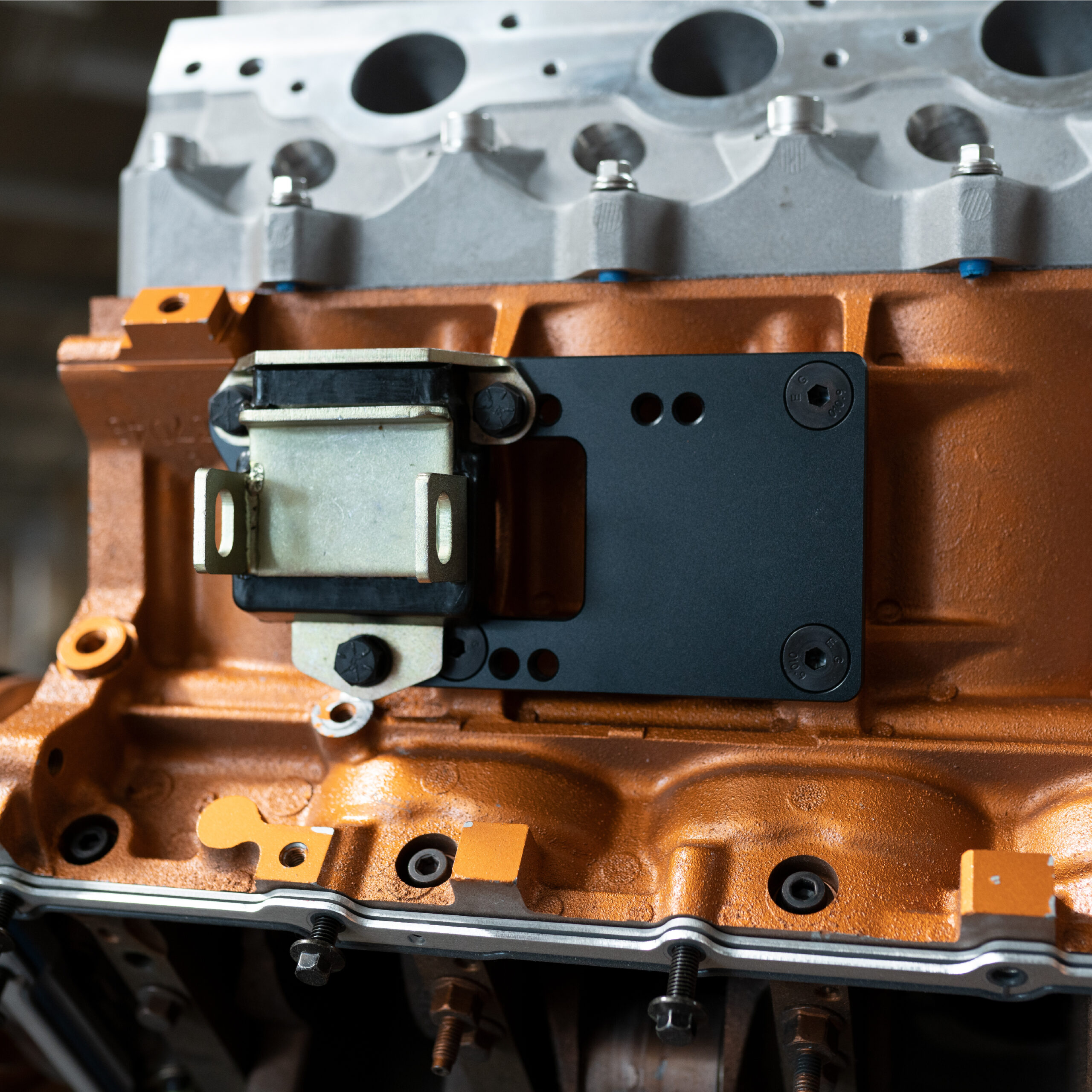 LS Motor Mount Adapter Plates Black Racing Power Company