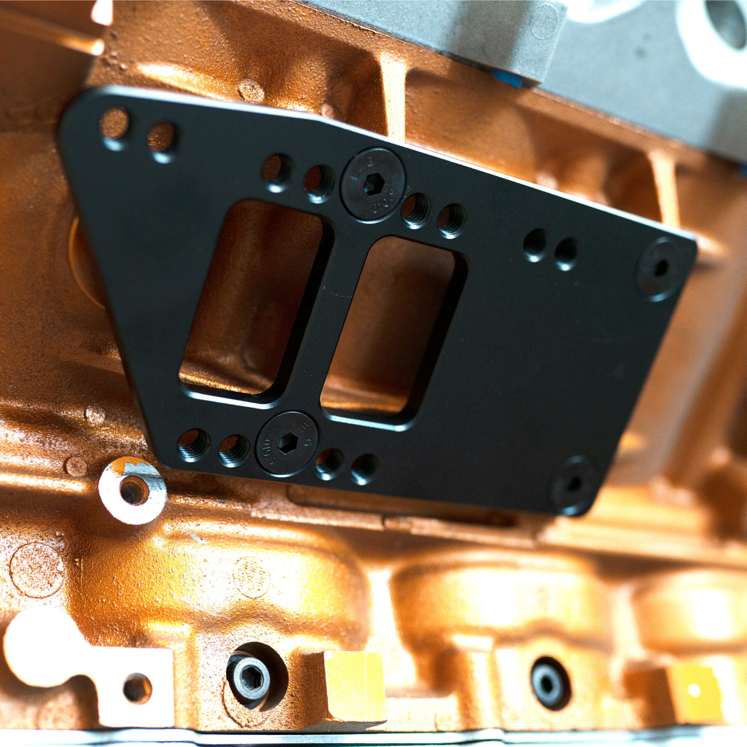 LS Motor Mount Adapter Plates Black Racing Power Company